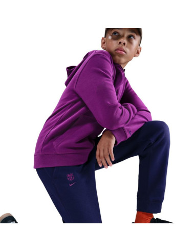 Spodnie dla dzieci nike fc barcelona 25/26 tech fleece granatowe hm4108 594
