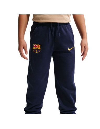 Spodnie dla dzieci nike fc barcelona club granatowe ii3962 498