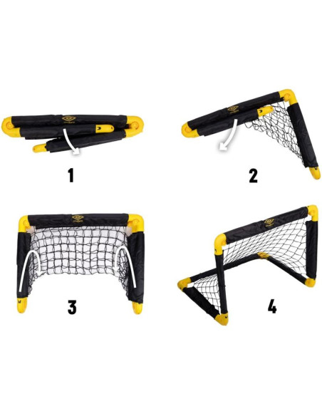 Bramka mini do piłki nożnej z siatką 55x44x44cm umbro
