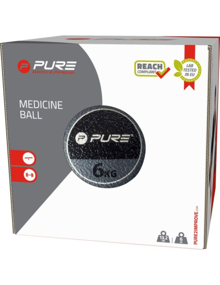 Medicine ball piłka lekarska 6kg pure 2 improve