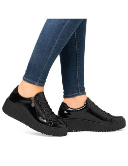Buty na koturnie czarne rieker w n2501 2
