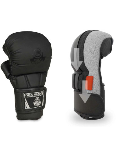 Rękawice mmasparingowe dla dzieci xs - black master - valor series | dbx bushido
