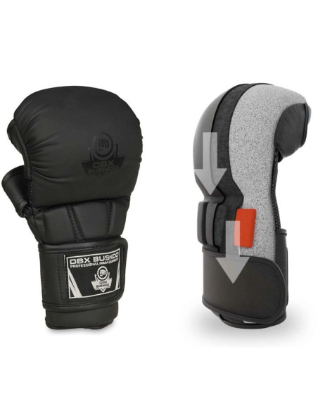 Rękawice mmasparingowe dla dzieci xs - black master - valor series | dbx bushido