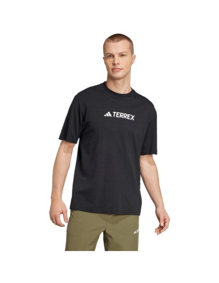 Koszulka męska adidas terrex classic logo czarna jf9143