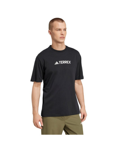 Koszulka męska adidas terrex classic logo czarna jf9143