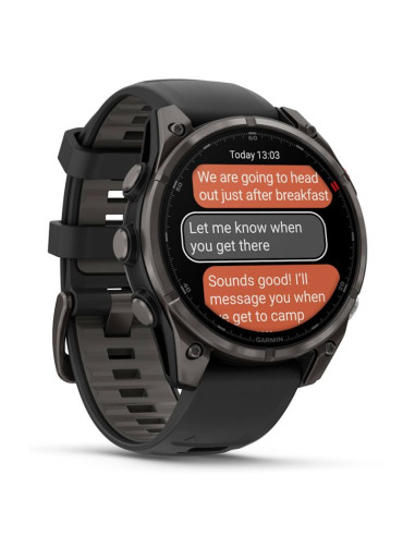 Zegarek sportowy garmin fenix 8 pro 47mm amoled sapphire carbon gray