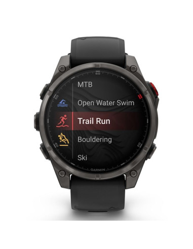 Zegarek sportowy garmin fenix 8 pro 47mm amoled sapphire carbon gray