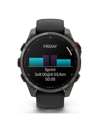 Zegarek sportowy garmin fenix 8 pro 47mm amoled sapphire carbon gray