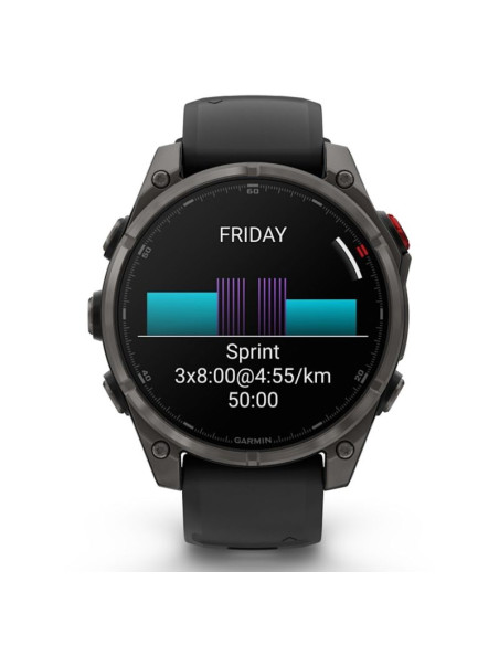 Zegarek sportowy garmin fenix 8 pro 47mm amoled sapphire carbon gray