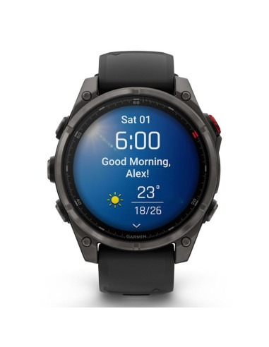 Zegarek sportowy garmin fenix 8 pro 47mm amoled sapphire carbon gray