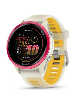 Zegarek garmin forerunner 570 42mm bone/raspberry aluminium