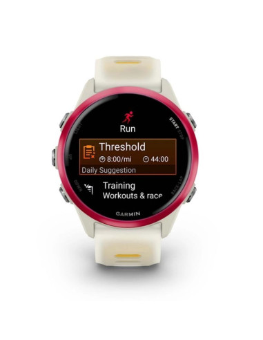 Zegarek garmin forerunner 570 42mm bone/raspberry aluminium