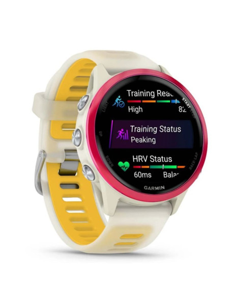 Zegarek garmin forerunner 570 42mm bone/raspberry aluminium