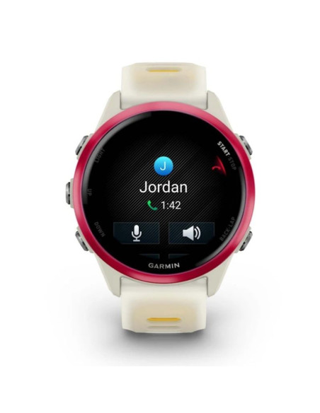 Zegarek garmin forerunner 570 42mm bone/raspberry aluminium