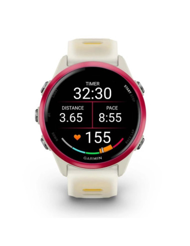 Zegarek garmin forerunner 570 42mm bone/raspberry aluminium