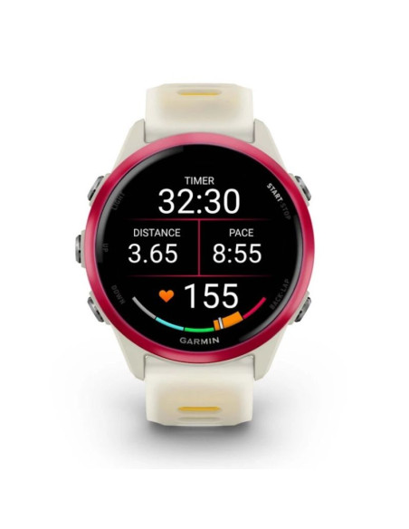 Zegarek garmin forerunner 570 42mm bone/raspberry aluminium