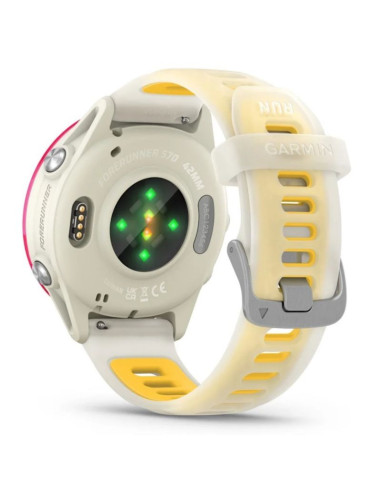 Zegarek garmin forerunner 570 42mm bone/raspberry aluminium