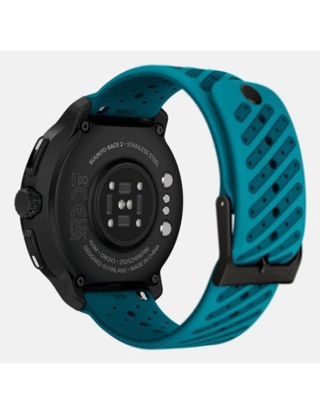 Suunto race 2 wave blue 3,81 cm (1.5") amoled 49 mm cyfrowy 466 x 466 px ekran dotykowy czarny gps