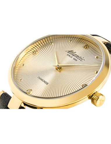 Zegarek damski atlantic royal diamonds 29044.45.37 + box