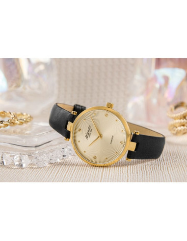 Zegarek damski atlantic royal diamonds 29044.45.37 + box