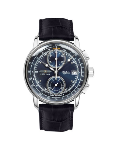 Zegarek męski zeppelin 100 yahre chronograph 8670-3 + box