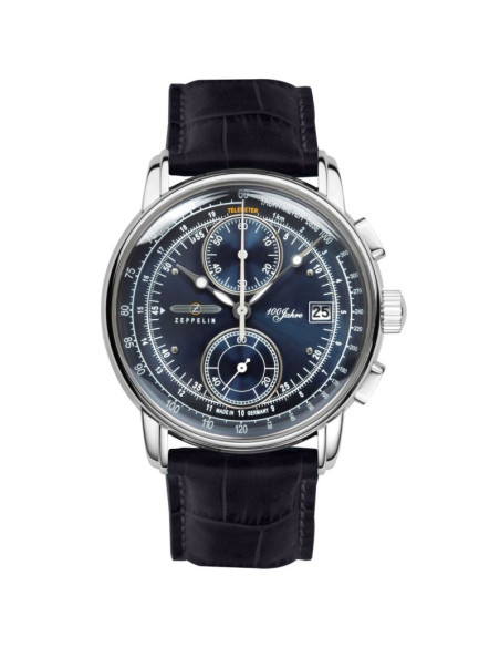 Zegarek męski zeppelin 100 yahre chronograph 8670-3 + box