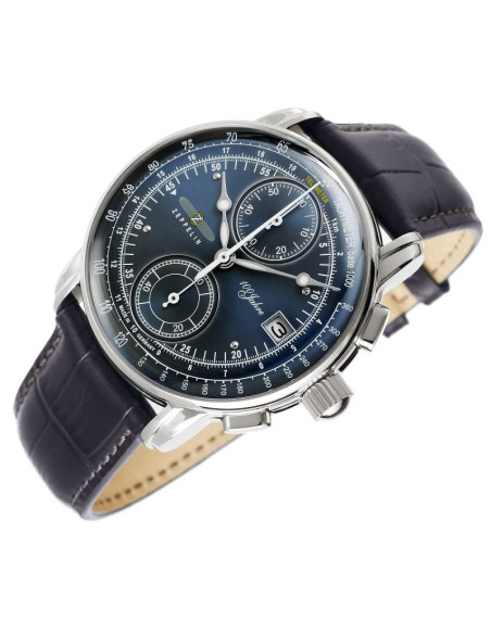 Zegarek męski zeppelin 100 yahre chronograph 8670-3 + box