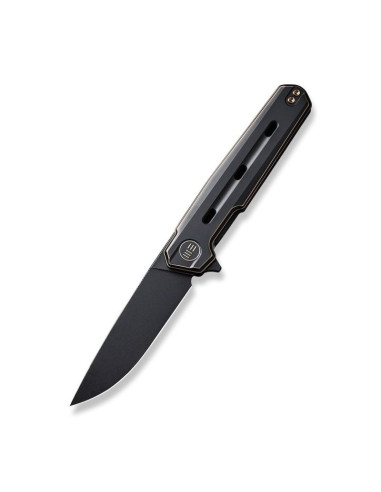 Nóż we knife navo z cpm-20cv brąz i czarny tytan