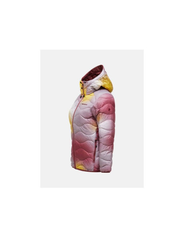 Kurtka puchowa damska peak performance aop helium down hood - aop rozmiar: m
