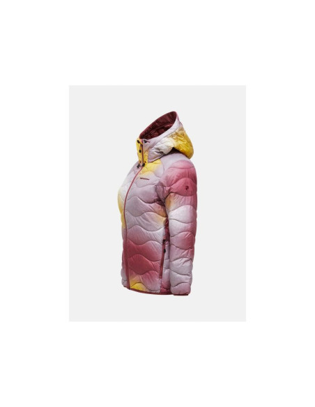 Kurtka puchowa damska peak performance aop helium down hood - aop rozmiar: m
