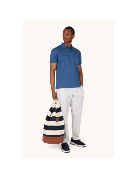 Torba z tkaniny unisex paul&shark granatowo-ecru 26418102-h21 - elegancka i praktyczna