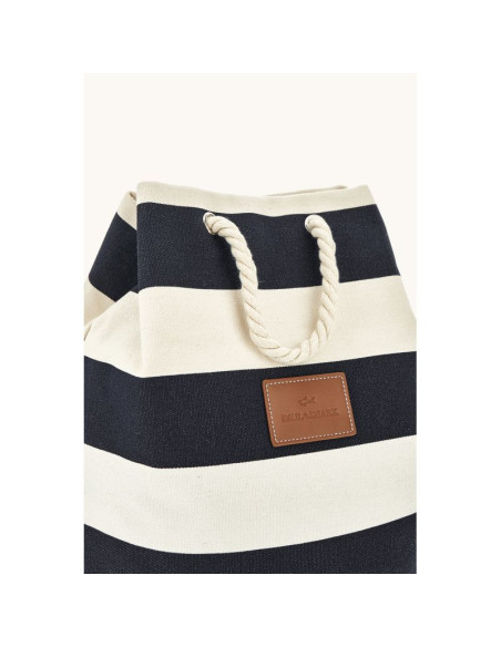Torba z tkaniny unisex paul&shark granatowo-ecru 26418102-h21 - elegancka i praktyczna