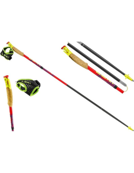 Kije trekkingowe leki trl ultratrail fx one, 125cm czerwone