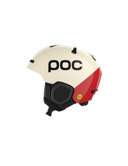 Kask narciarski poc fornix bc biało/czerwony