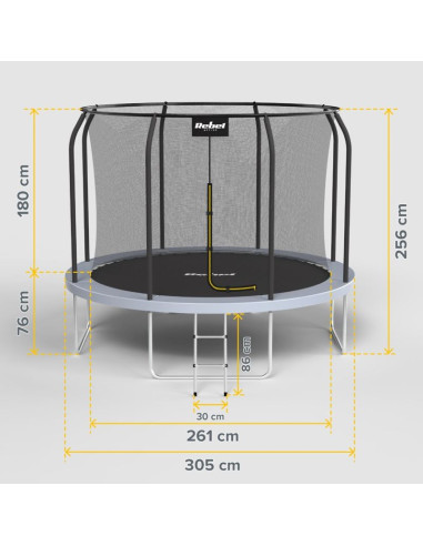 Rebel active trampolina pro 10ft/305cm