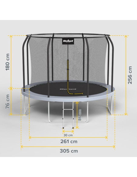 Rebel active trampolina pro 10ft/305cm