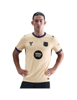 Koszulka męska nike fc barcelona 2025/26 match away beżowa hj4554 784
