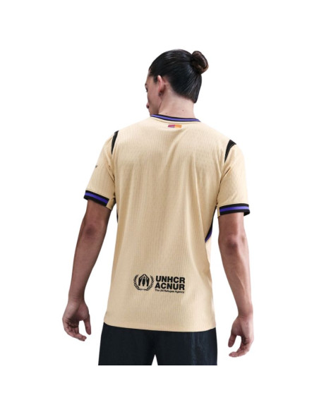 Koszulka męska nike fc barcelona 2025/26 match away beżowa hj4554 784