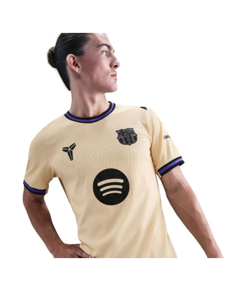 Koszulka męska nike fc barcelona 2025/26 match away beżowa hj4554 784