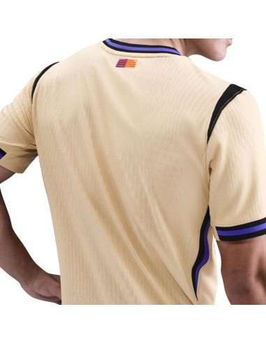 Koszulka męska nike fc barcelona 2025/26 match away beżowa hj4554 784