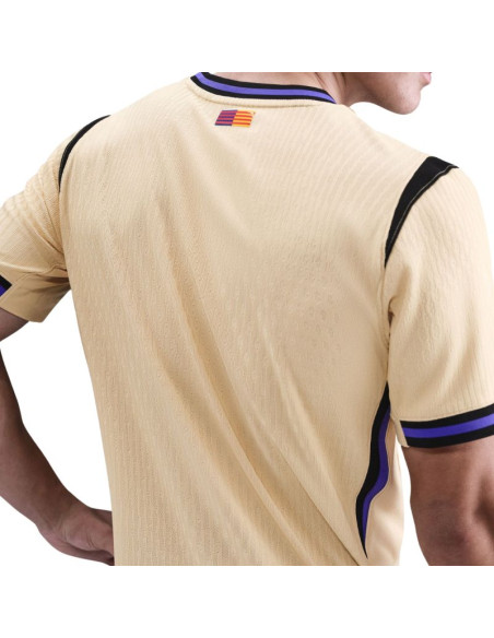 Koszulka męska nike fc barcelona 2025/26 match away beżowa hj4554 784