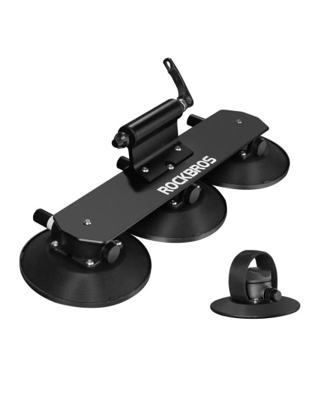 Bagażnik dachowy rockbros xp1001 na przyssawkach na 1 rower - czarny