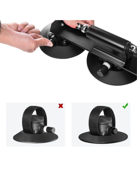 Bagażnik dachowy rockbros xp1001 na przyssawkach na 1 rower - czarny