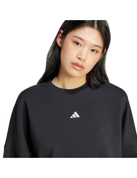 Bluza damska adidas essentials small logo feelcozy czarna jc5932