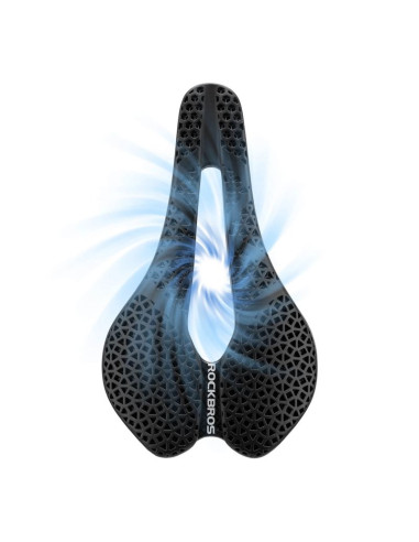 Siodełko rowerowe rockbros lf0214 anatomiczne 3d wodoodporne - czarne