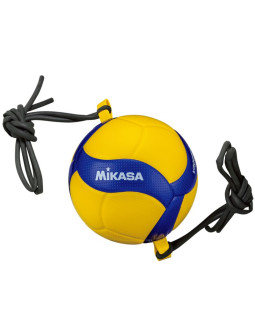 Piłka do siatkówki mikasa v300w-at-tr z gumami żółto-niebieska rozm. 5