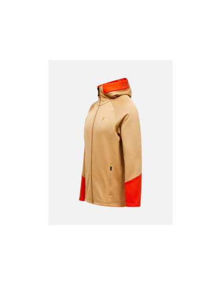 Bluza peak performance m rider essentials zip hood brązowy