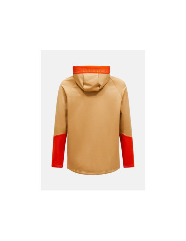 Bluza peak performance m rider essentials zip hood brązowy