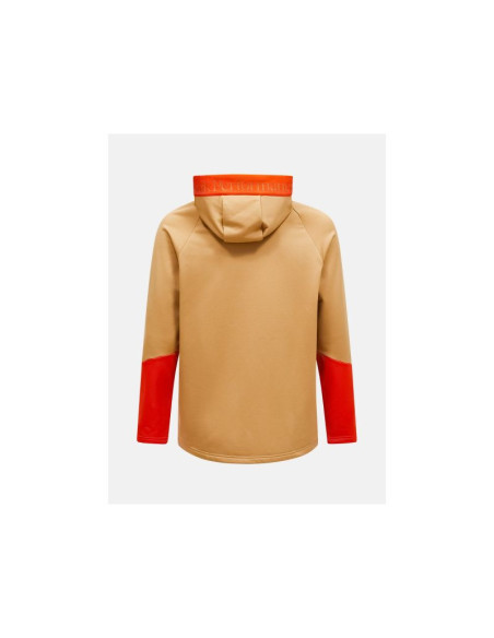Bluza peak performance m rider essentials zip hood brązowy