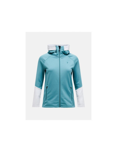 Bluza peak performance w rider essentials zip hood niebieski